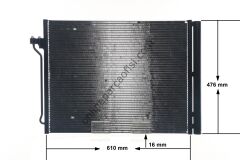 BEHR BHR AC 463 000S | BMW F06-F07-F10-F10 LCI-F11-F11 LCI-F18-F18 LCI-F12-F13-F01-F02 KLIMA RADYATÖRÜ