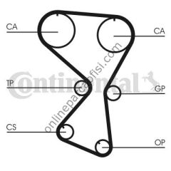 CONTITECH CT1071 | JAPON SPACE WAGON (N8, N9) TRIGER KAYISI