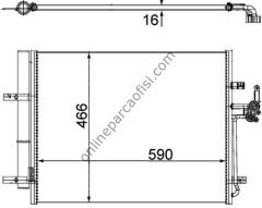 BEHR AC 500 000P | FORD MONDEO KLIMA RADYATÖRÜ