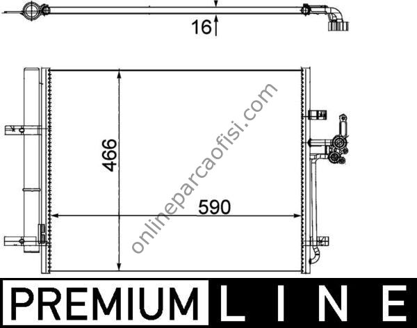 BEHR AC 500 000P | FORD MONDEO KLIMA RADYATÖRÜ