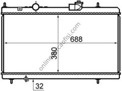 BEHR CR 800 000S | PSA PEUGEOT 607 / CITROEN C5 SU RADYATÖRÜ