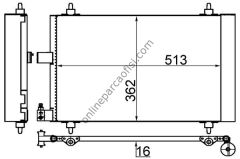 BEHR AC 585 001S | PSA 407 KLIMA RADYATÖRÜ
