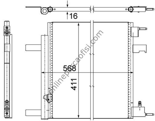 BEHR AC 636 000P | OPEL ASTRA J CRUZE KLIMA RADYATÖRÜ