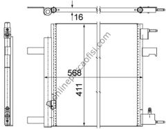 BEHR AC 636 000P | OPEL ASTRA J CRUZE KLIMA RADYATÖRÜ
