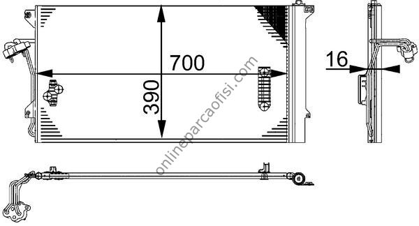 BEHR AC 659 000S | VW TOUAREG-Q7-CAYENNE KLIMA RADYATÖRÜ