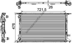 BEHR CR 905 000P | VW A4-A5-A6-Q3-Q5 SU RADYATÖRÜ