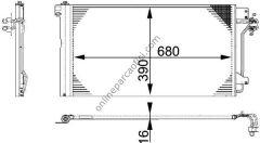 BEHR AC 672 000P | VW T5 KLIMA RADYATÖRÜ
