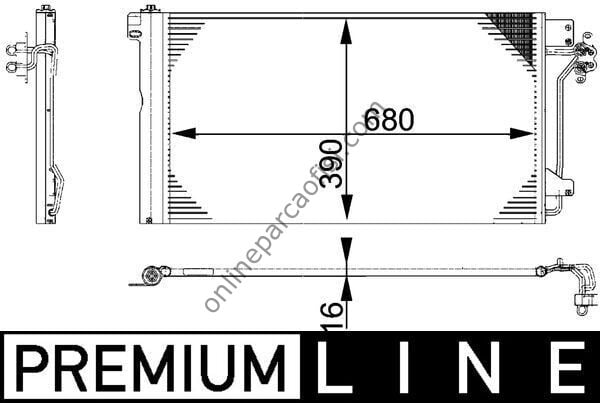 BEHR AC 672 000P | VW T5 KLIMA RADYATÖRÜ