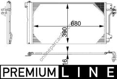 BEHR AC 672 000P | VW T5 KLIMA RADYATÖRÜ