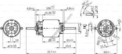 BOSCH BCH 0130101616 | AV KALORIFER MOTORU
