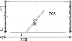 BEHR AC 689 000S | FORD CONNECT KLIMA RADYATÖRÜ