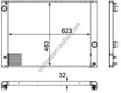 BEHR CR 917 000P | BMW E60-61 SU RADYATÖRÜ