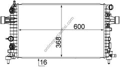 BEHR CR 918 000S | OPEL ASTRA H SU RADYATÖRÜ