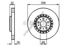 BOSCH 0986479202 | VOLVO XC90 FREN DISKI ÖN