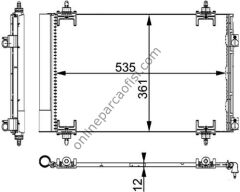 BEHR AC 667 000P | PSA 307/PARTNER TEPEE/C4 KLIMA RADYATÖRÜ