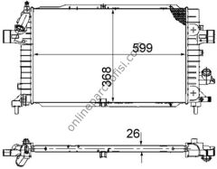 BEHR CR 920 000P | OPEL ASTRA H SU RADYATÖRÜ