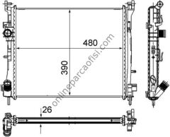 BEHR CR 947 000S | RENAULT CLIO II/ THALIA SU RADYATÖRÜ