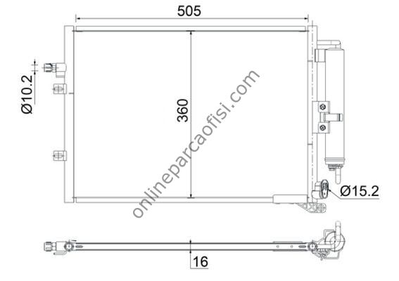 BEHR AC 721 000S | RENAULT MODUS / GRAND (F/JP0_) KLIMA RADYATÖRÜ