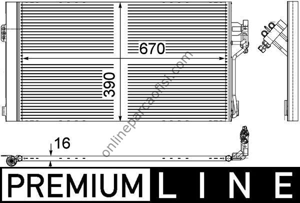 BEHR AC 761 000P | MERCEDES VITO.109,111,115,120.CDI-VIANO.2,2-3,0.CDI KLIMA RADYATÖRÜ