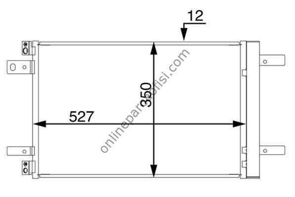 BEHR AC 886 000S | PSA 308/3008/5008/PARTNER KLIMA RADYATÖRÜ