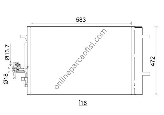 BEHR AC 959 000S | BMW LANDROVER RANGE ROVER DISCOVERYIII-IV-SPORT KLIMA RADYATÖRÜ