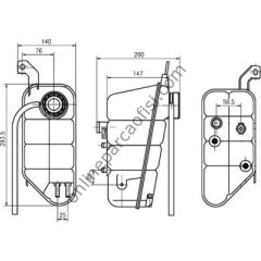BEHR CRT 118 000S | MERCEDES W220 RADYATÖR YEDEK SU DEPOSU