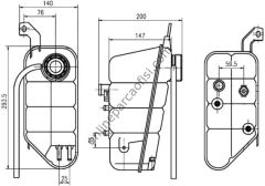 BEHR BHR CRT 118 000S | MERCEDES W220 RADYATÖR YEDEK SU DEPOSU