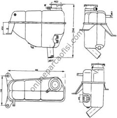 BEHR BHR CRT 121 000S | MERCEDES 124 RADYATÖR YEDEK SU DEPOSU