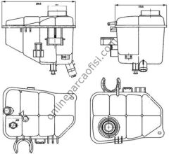 BEHR BHR CRT 126 000S | MERCEDES 203-209 RADYATÖR YEDEK SU DEPOSU