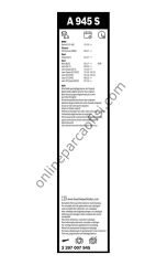 BOSCH 3397007945 | VW LEON-IBIZA SILECEK SÜPÜRGESI ÖN TAKIM