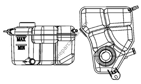 BEHR BHR CRT 133 000S | FORD FIESTA/FUSION RADYATÖR YEDEK SU DEPOSU