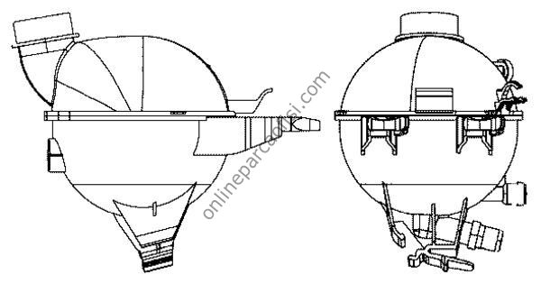 BEHR CRT 17 000S | PSA 207/208/301/C-ELYSEE/C4 RADYATÖR YEDEK SU DEPOSU
