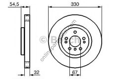 BOSCH BCH 0986479269 | MERCEDES W164-251 FREN DISKI ÖN