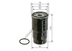 BOSCH 0986TF0166 | JAPON COROLLA (E12) : YARIS (P9) 1.4 D4D 06-11 AVENSIS (T25) 2.0 06-08 RAV4 (A2, A3, A4) D4D/2.2 01-15 VERSO (E12, R1) 02-08 YAKIT FILTRESI