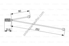 BOSCH 1987473558 | MERCEDES 222-217-R231 FREN BALATA FISI