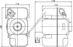 BEHR BHR CRT 206 000S | VOLVO S60/S80 RADYATÖR YEDEK SU DEPOSU