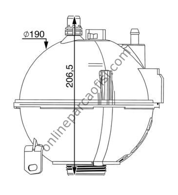 BEHR CRT 210 000S | BMW X3 F25-X4 F26 RADYATÖR YEDEK SU DEPOSU