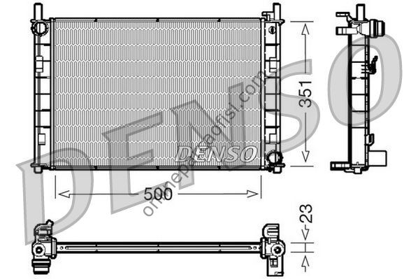 DENSO DRM10045 | FORD FIESTA/FUSION/MAZDA SU RADYATÖRÜ