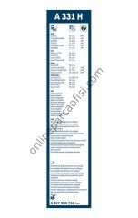 BOSCH 3397008713 | VW LEON-FABIA-ROOMSTER SILECEK SÜPÜRGESI ARKA