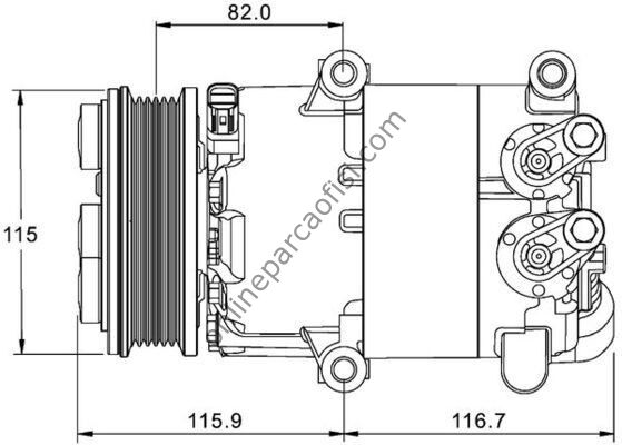 BEHR ACP 1332 000P | FORD FOCUS III MONDEO IV C-MAX II S-MAX VOLVO S60 S80 V60 I V70 KLIMA KOMPRESÖRÜ