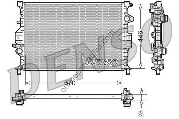 DENSO DRM10088 | BMW LAND ROVER RANGE EVOQUE FREELANDER 2 SU RADYATÖRÜ