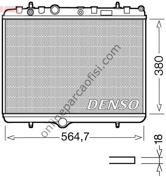 DENSO DRM21055 | PSA C3/301/207/208 SU RADYATÖRÜ
