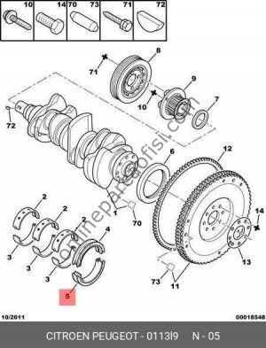 OE-PSA 0113.L9 | PSA ARA YATAK ALT