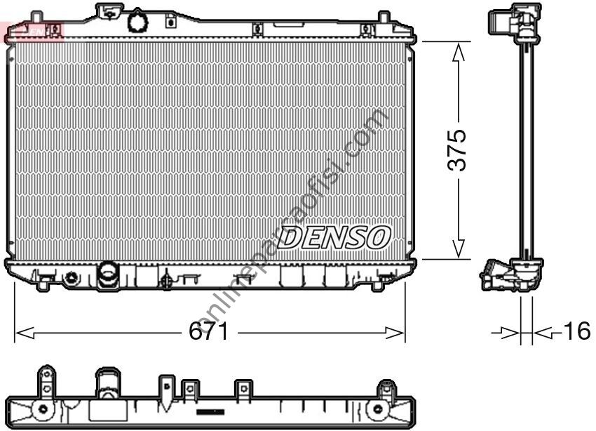 DENSO DRM40037 | JAPON CIVIC SU RADYATÖRÜ