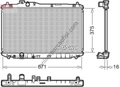 DENSO DRM40037 | JAPON CIVIC SU RADYATÖRÜ