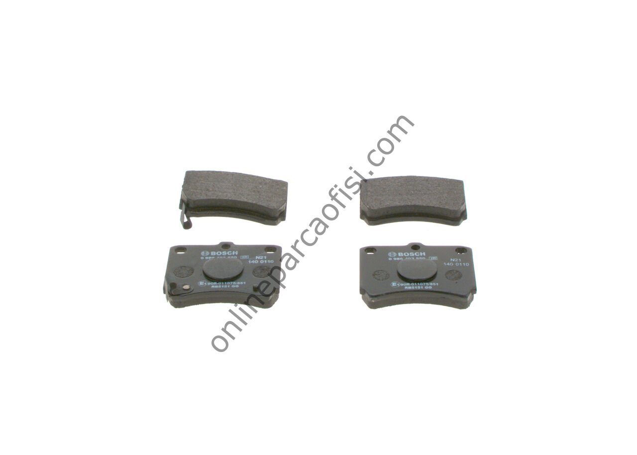 BOSCH 0986493550 | KORE PRIDE / 121 FESTIVA FREN BALATASI ÖN