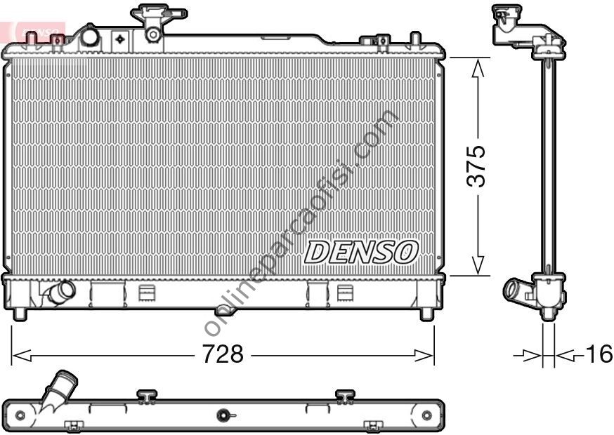 DENSO DRM44033 | JAPON MAZDA 6 SU RADYATÖRÜ