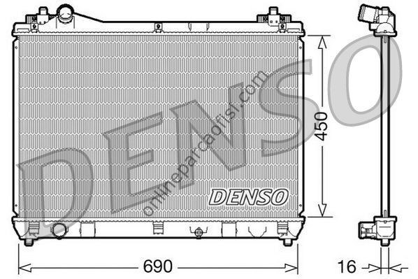 DENSO DRM47016 | JAPON GRAND VITARA (JT) SU RADYATÖRÜ