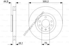 BOSCH 0986479325 | FIAT CROMA FREN DISKI ÖN
