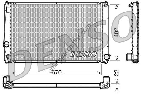DENSO DRM50053 | JAPON RAV 4 SU RADYATÖRÜ